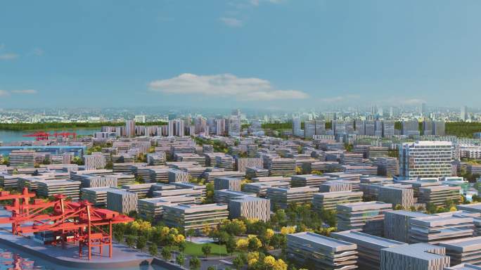 城市规划高新产业开发区产业园三维漫游15