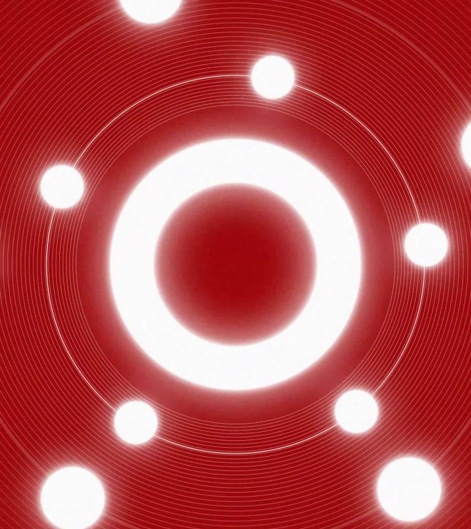 抽象红圈背景红色几何形状特效视频