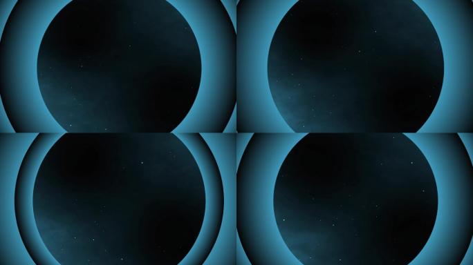 圆圈置换效果动画冲击波光线特效穿越蓝色爆