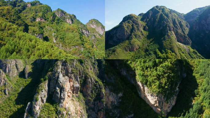 04甘肃定西漳县遮阳山东溪山体山形地貌