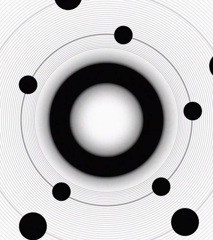 抽象黑白圆环背景科技字幕光线文字标题lo