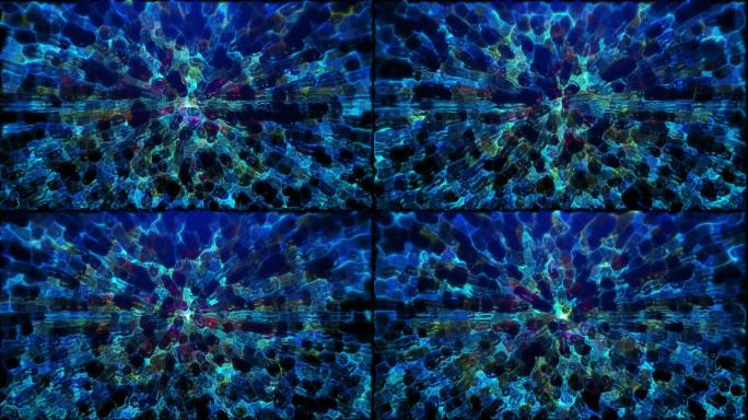 抽象波浪背景波纹效果水波涟漪4K素材