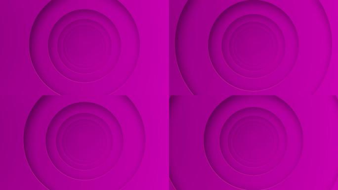 紫色圆圈成长3D动画
