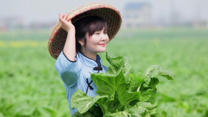 蔬菜美女形象拍摄