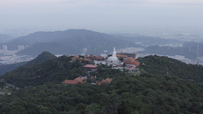 东莞观音山森林公园航拍4k视频