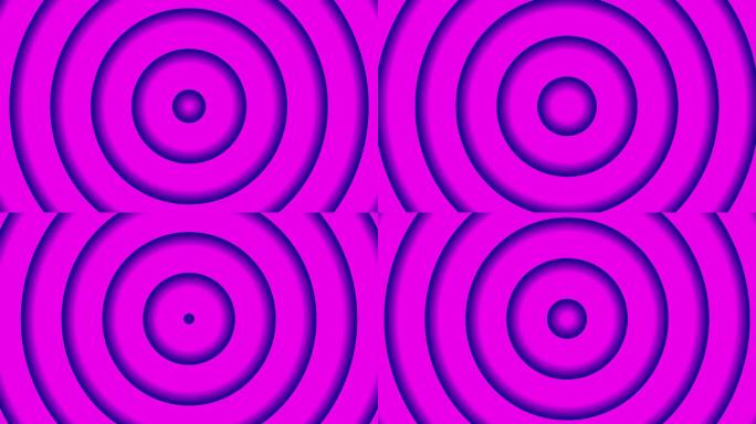 紫色干净圆环动画抽象背景