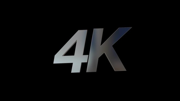 4K标志文字标题3D