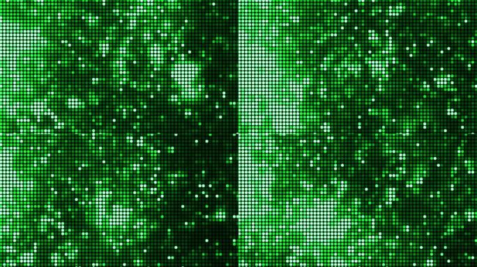 像素化技术背景绿色科技网格光效变化变幻