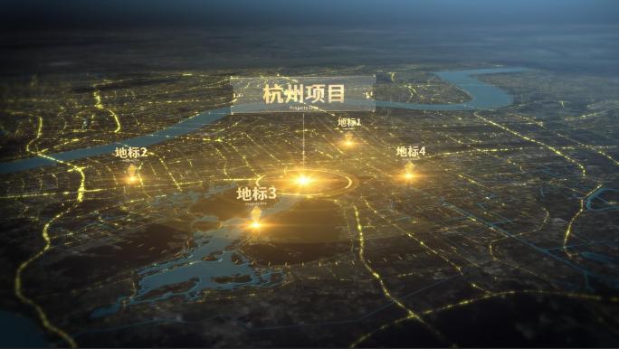 杭州 区位图展示分析金色光线企业科技地图