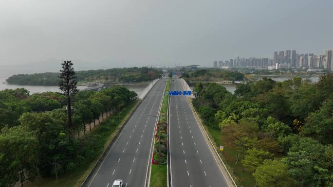 后海大桥空景航拍