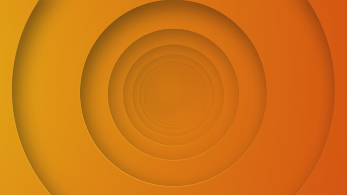 橙色圆圈成长3D动画
