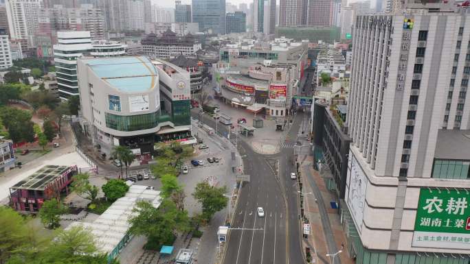 东门老街无人空景航拍