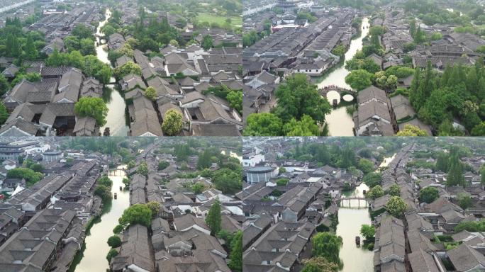 乌镇高空全景航拍