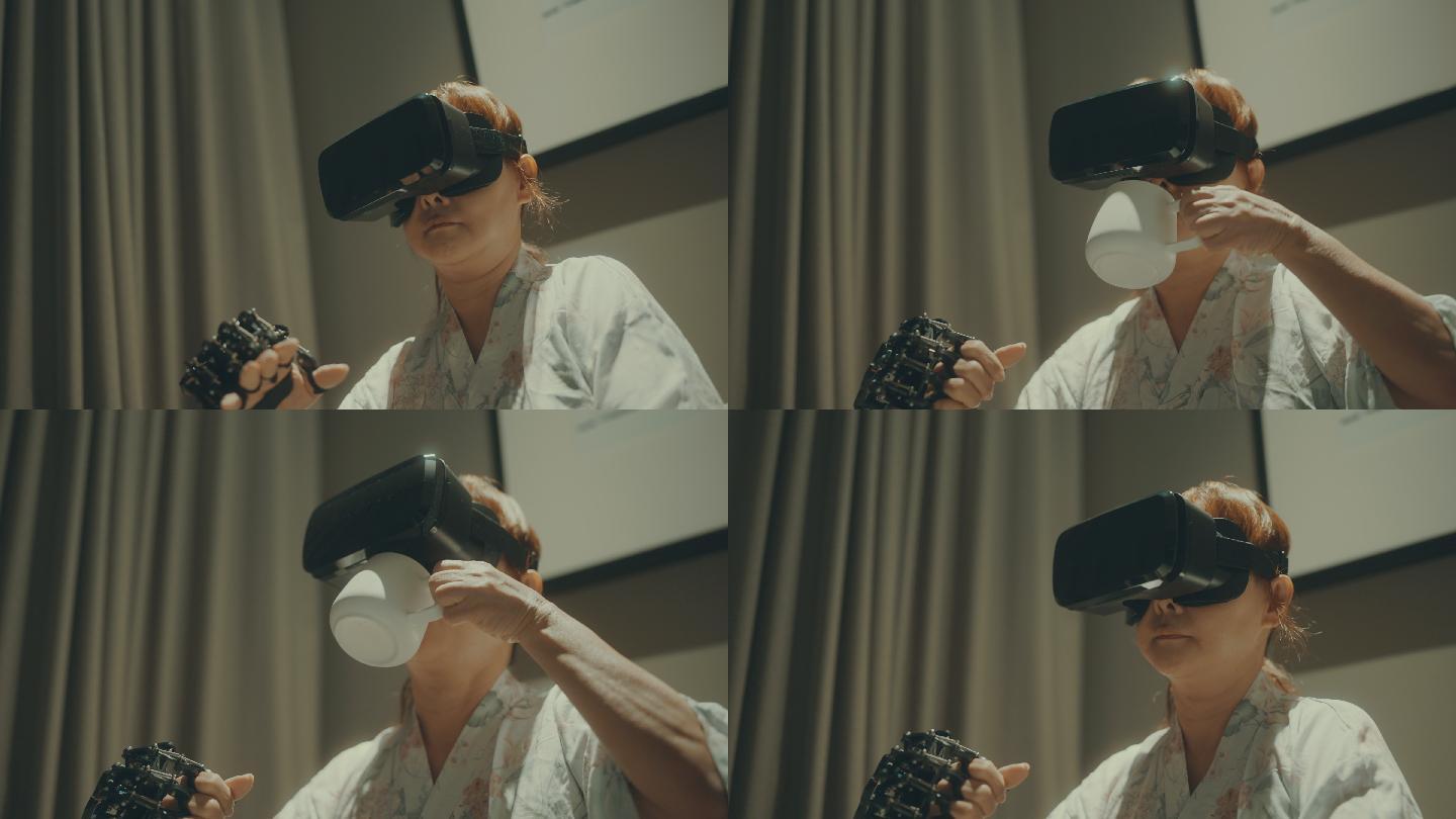 VR虚拟现实技术AR眼镜穿戴设备国外女性