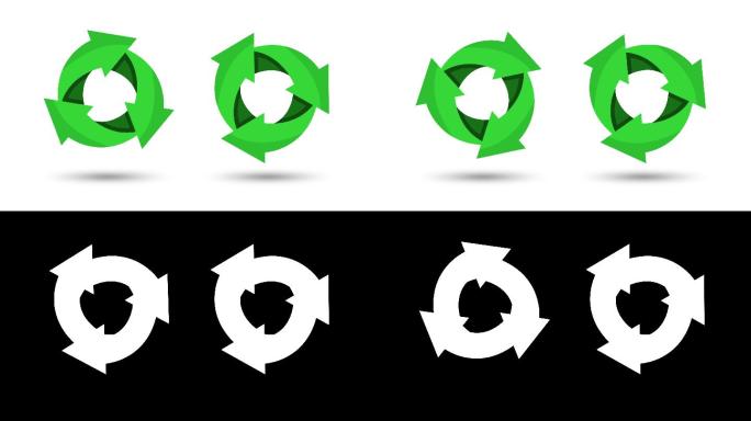 回收标志logo元素简约