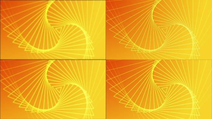 抽象波三角形橙色金色背景