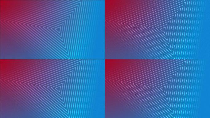 抽象波三角形红蓝背景