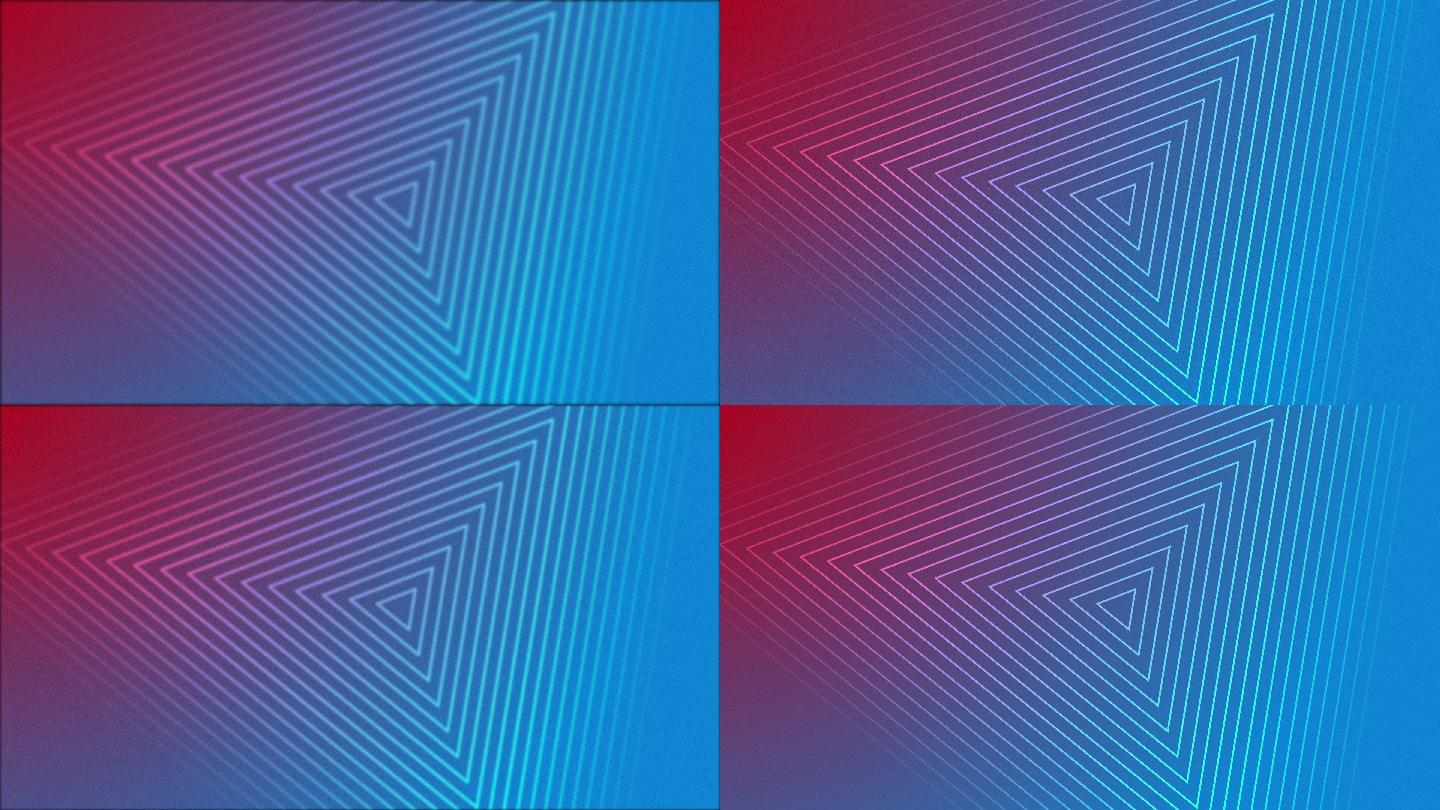 抽象波三角形红蓝背景