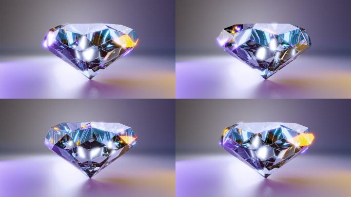 钻石珠宝唯美裸钻钻石闪耀光泽钻戒璀璨晶莹