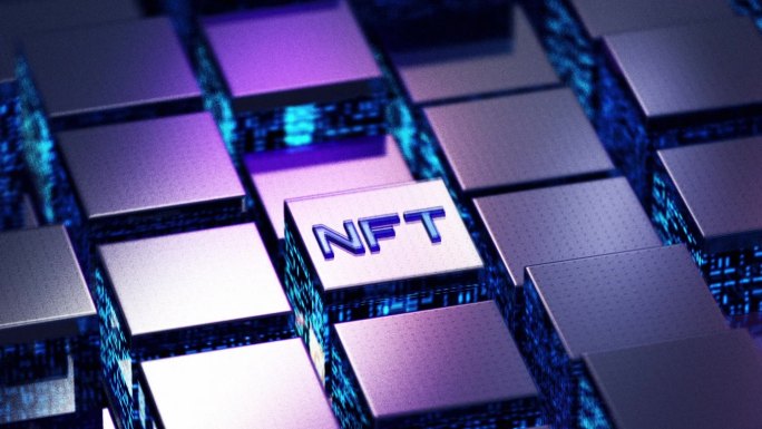 NFT概念非同质化代币比特币数字艺术品