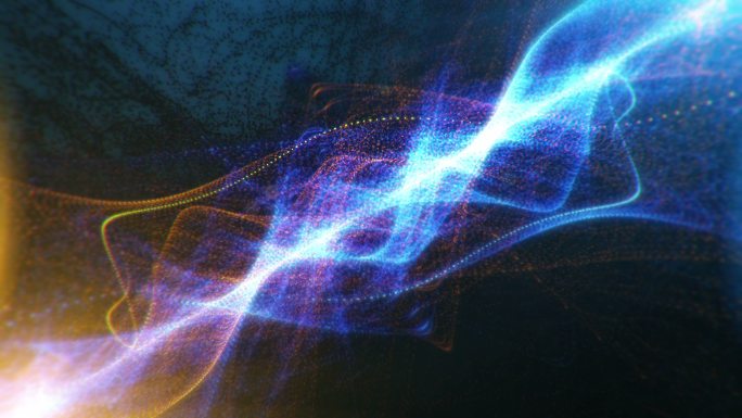 彩色线条动画螺旋粒子魔法光效魔幻特效