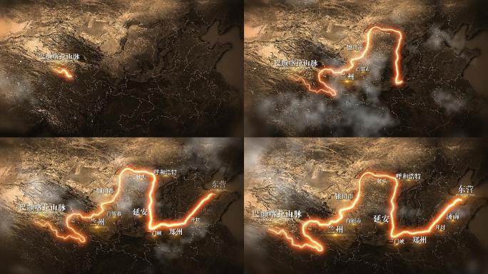 复古历史黄河流域地图