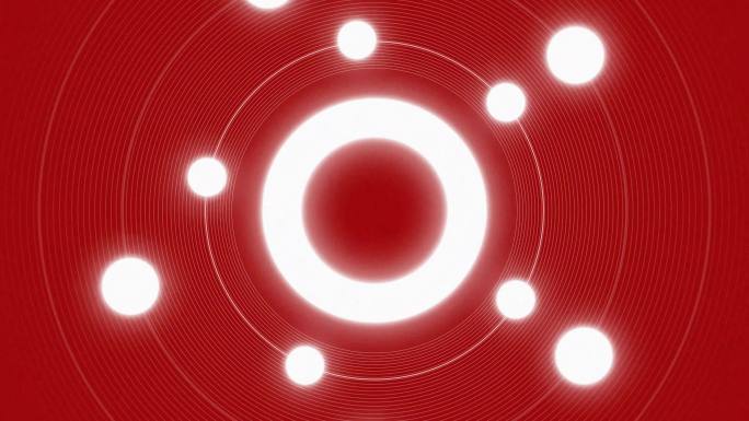 抽象红圈背景光影素材圆形圆环发光发亮