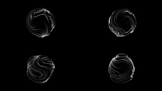 抽象球形动画气体抽象空间梦幻