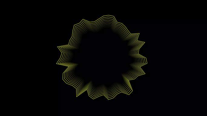 抽象图案线条金色图形变化波动声波
