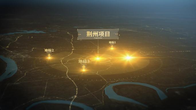 荆州 区位图展示分析金色光线企业科技地图
