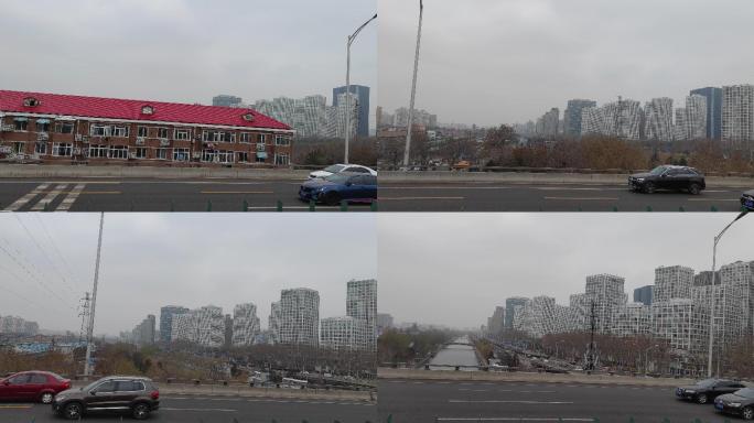 北京建外SOHO通惠河