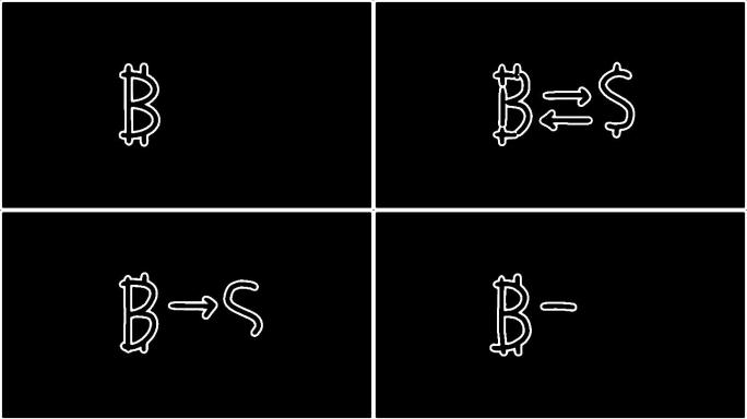 比特币vs美元兑换动画