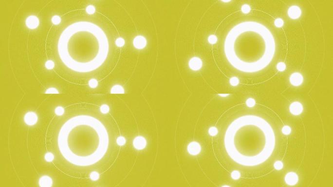 抽象黄色圆圈背景背景科技抽象