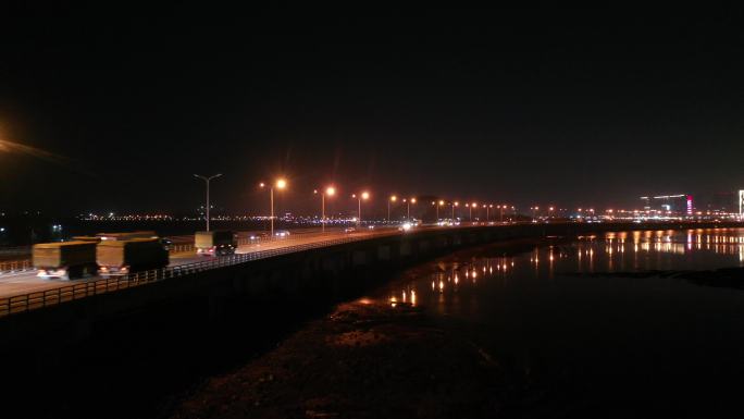 大桥夜景城市夜景