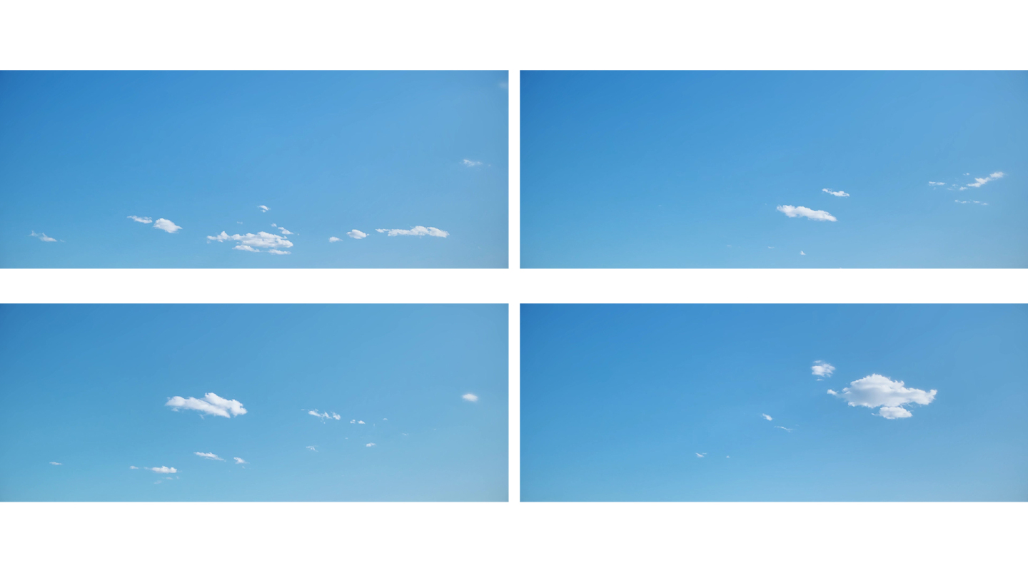 【宽屏天空】蓝天白云干净清新梦幻晴空云朵