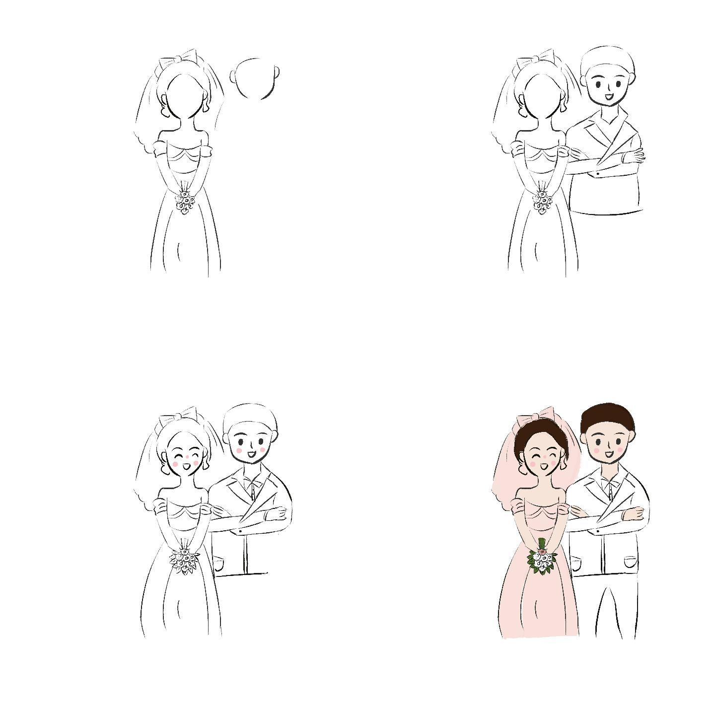 婚礼绘画动画
