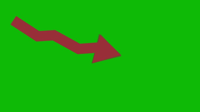 绿色屏幕上的红色动画图标。