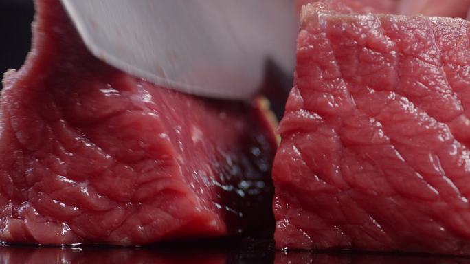 切开牛肉 高端新鲜食材