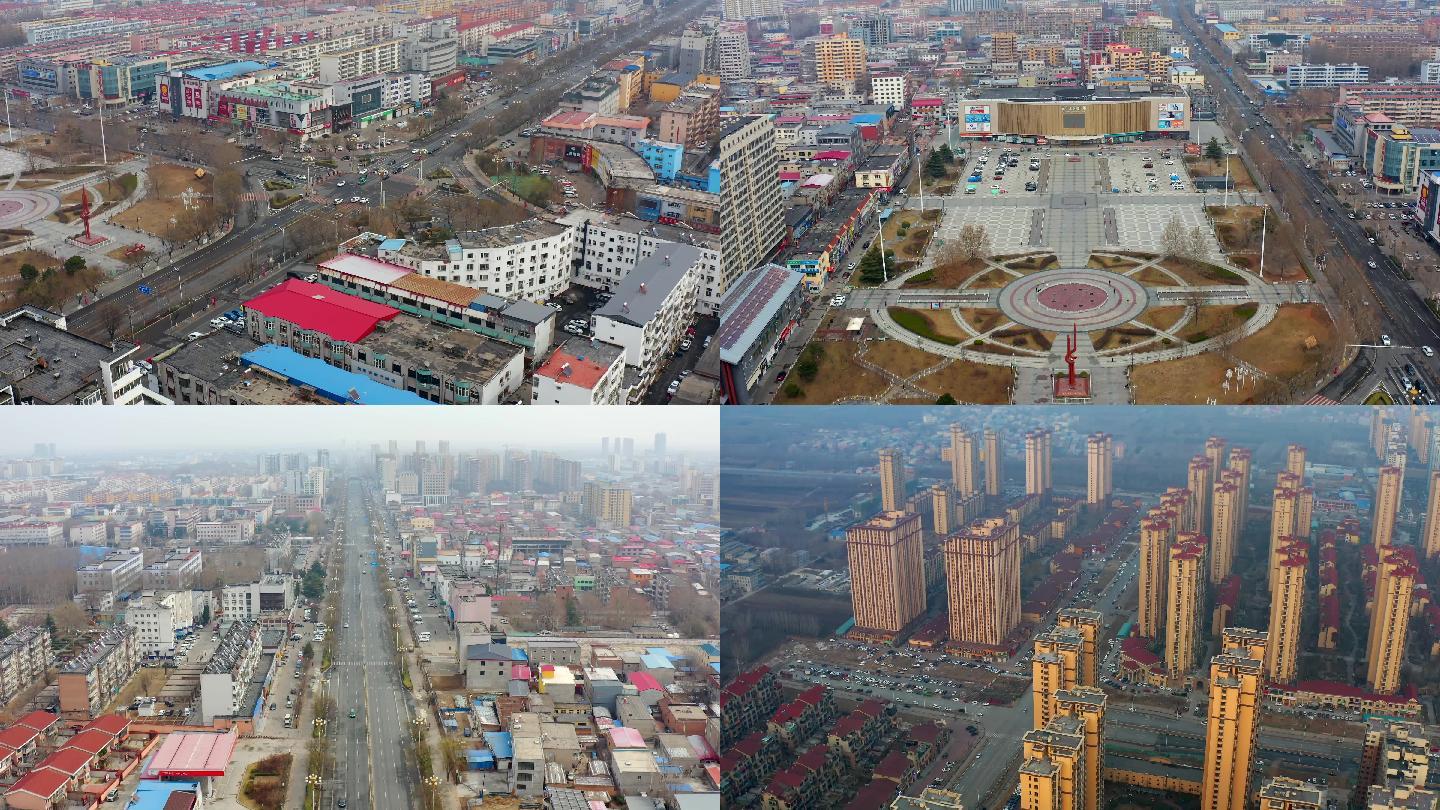 4K航拍涿州空城 新冠疫情防控城市