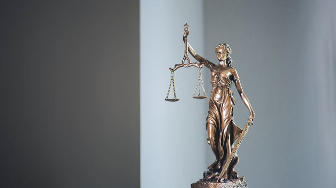 公平正义公正女神铜像II-法律素材