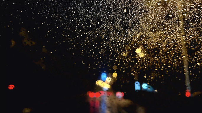 4k 雨天夜晚 开车 行车安全 视线视野
