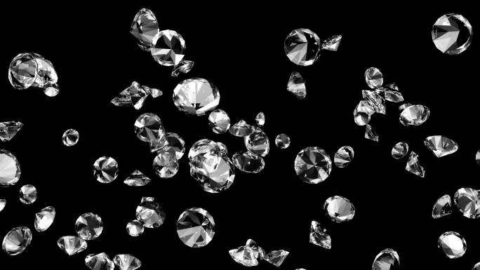 钻石特效视频抠像通道3D