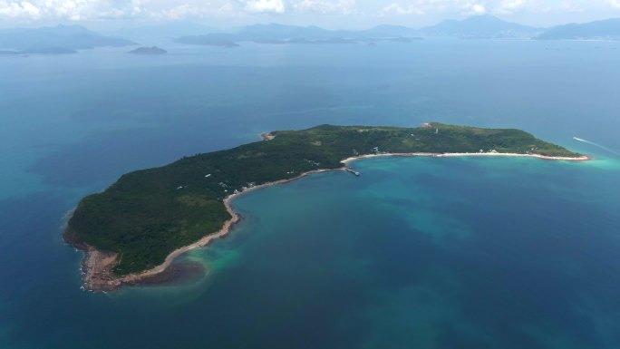 香港东坪洲海岸公园航拍