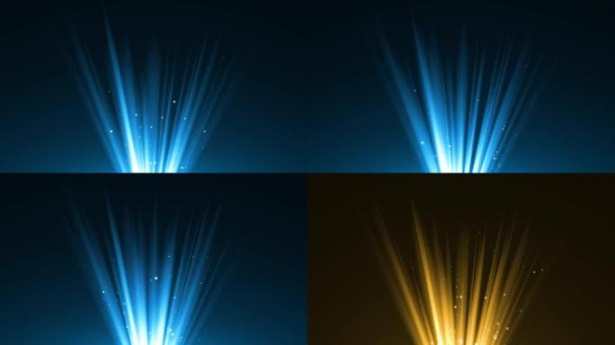 发光光束蓝色光束发散粒子带通道发光