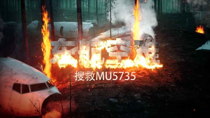 东航空难MU5735灾难现场