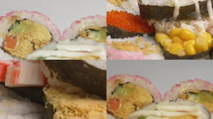 微距镜头拍摄寿司