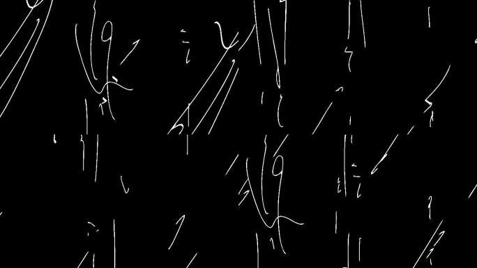 动画噪音划痕黑白线条艺术形态形式素描