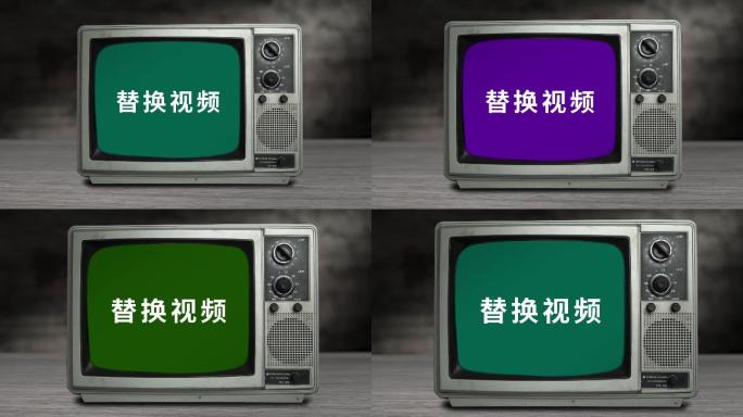 老电视向前推进效果AE模板