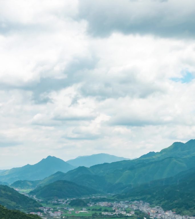 湖南雪峰山自然风光4k竖版延时摄影