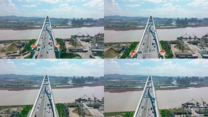宁波明州大桥航拍